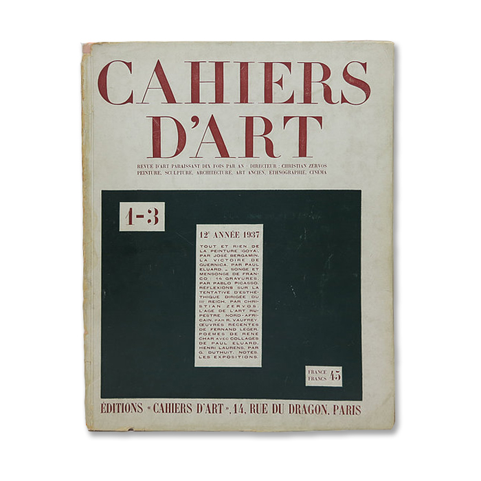 Cahiers d'Art  Shop – La Revue – 1926 – 1960 – Revue Cahiers d'Art, 1931,  n°5-6. Henri Matisse.