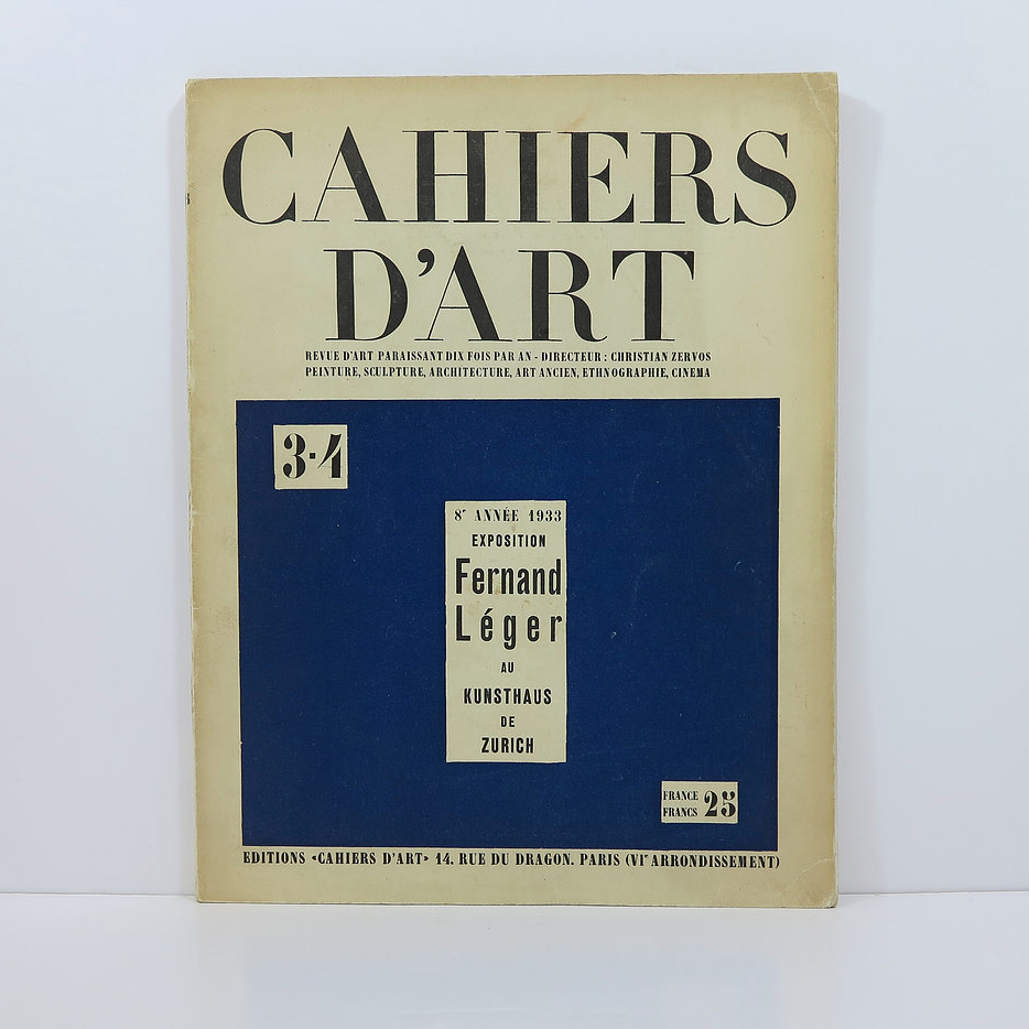 Cahiers d'Art  Shop – La Revue – 1926 – 1960 – Revue Cahiers d'Art. 1933.  Number 3-4.