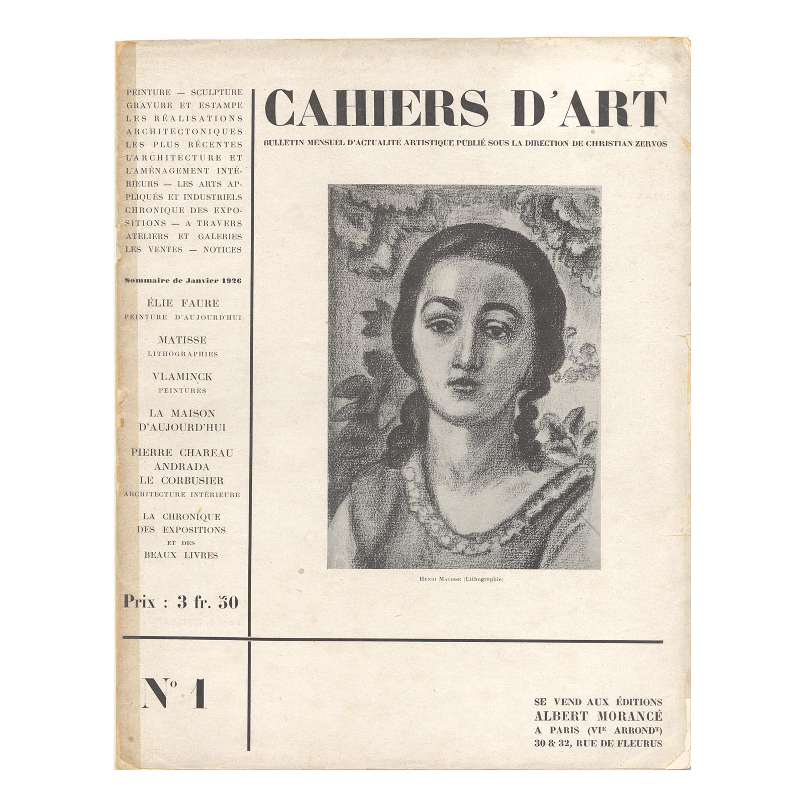 Cahiers d'art Matisse 1926