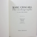 Chagall. The lithographs. Frontespice