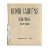 Henri Laurens. Cover view wrapped in paper