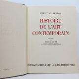 Histoire de l'art contemporain by Zervos. Frontispice