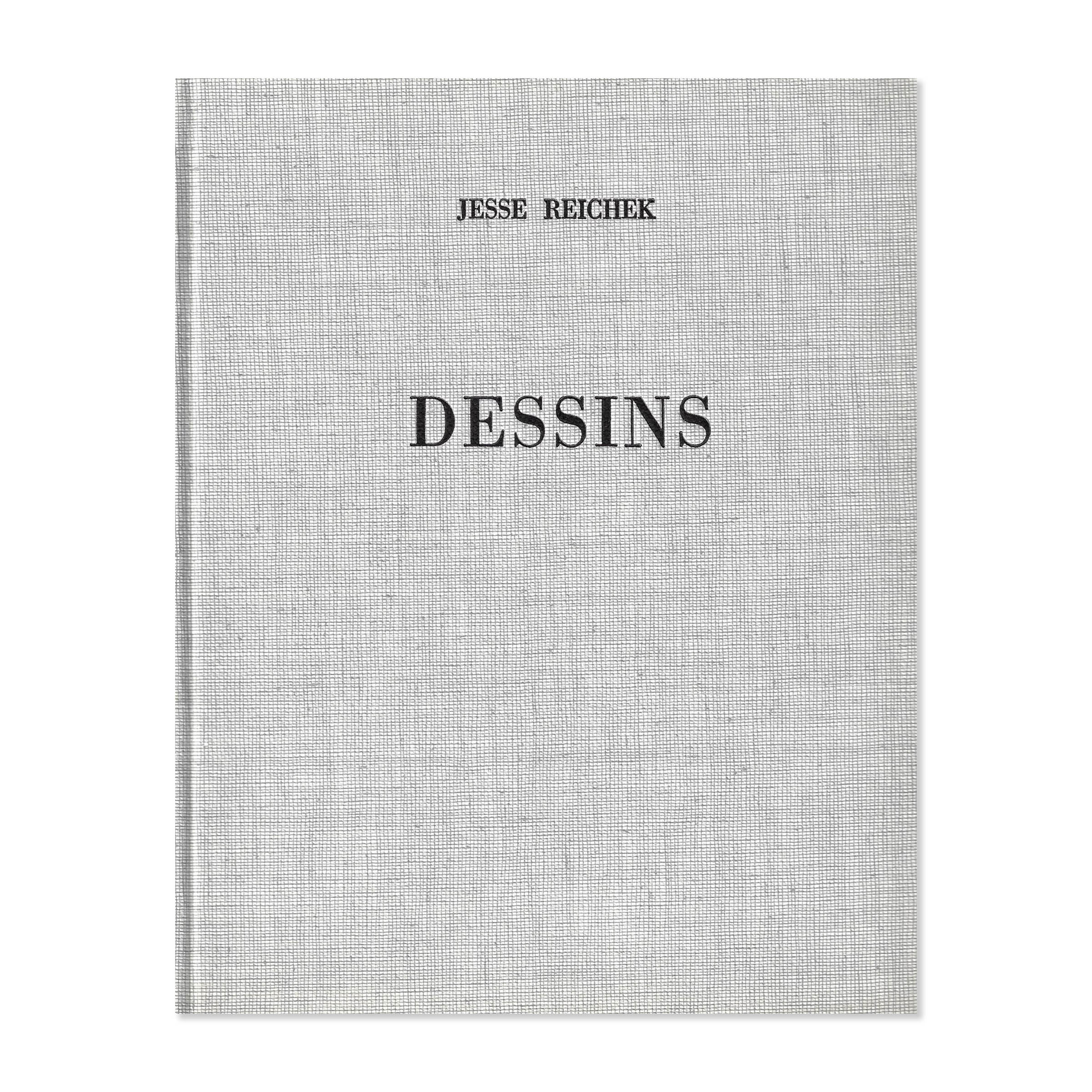 Jesse Reichek. Dessins. Sans jacquette. Cover view