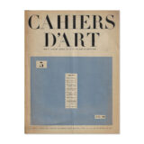 Revue Cahiers d'Art, 1926, n°5. Cover view