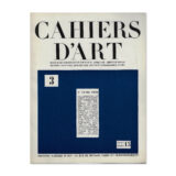 Cahiers d'Art, 1930, n°3. Cover view