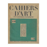 Cahiers d'Art, 1932, n°8-10. Cover view