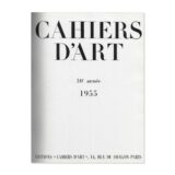 Revue Cahiers d'Art, 1955 relieves. Frontispice