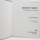 Moholy-Nagy. Photographs&Photograms. Page view