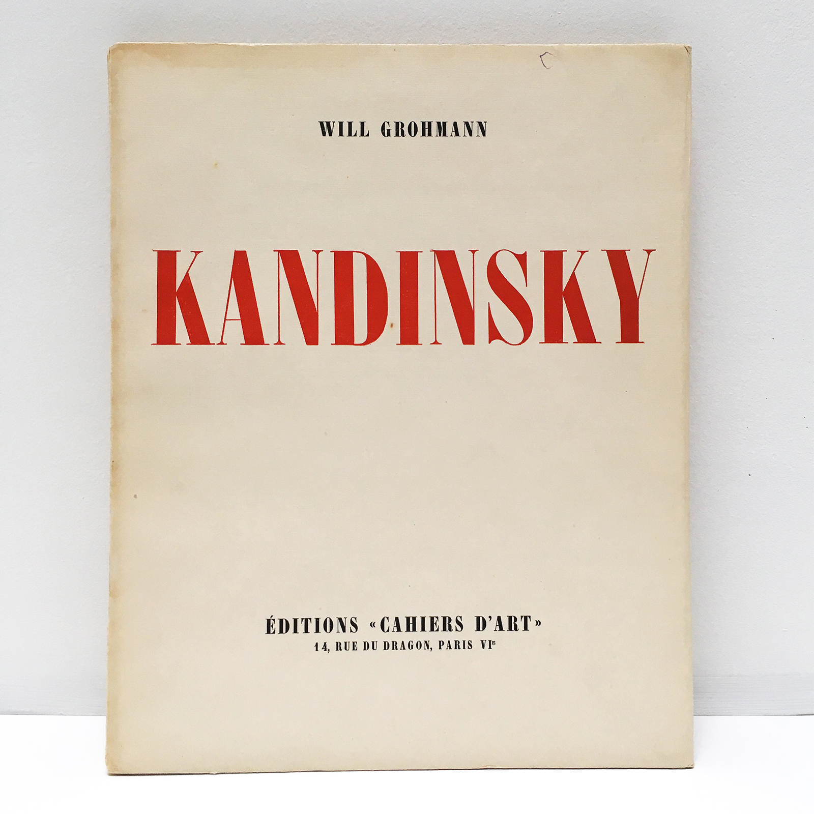 Kandinsky by W Grohmann, Cahiers d'Art 1930