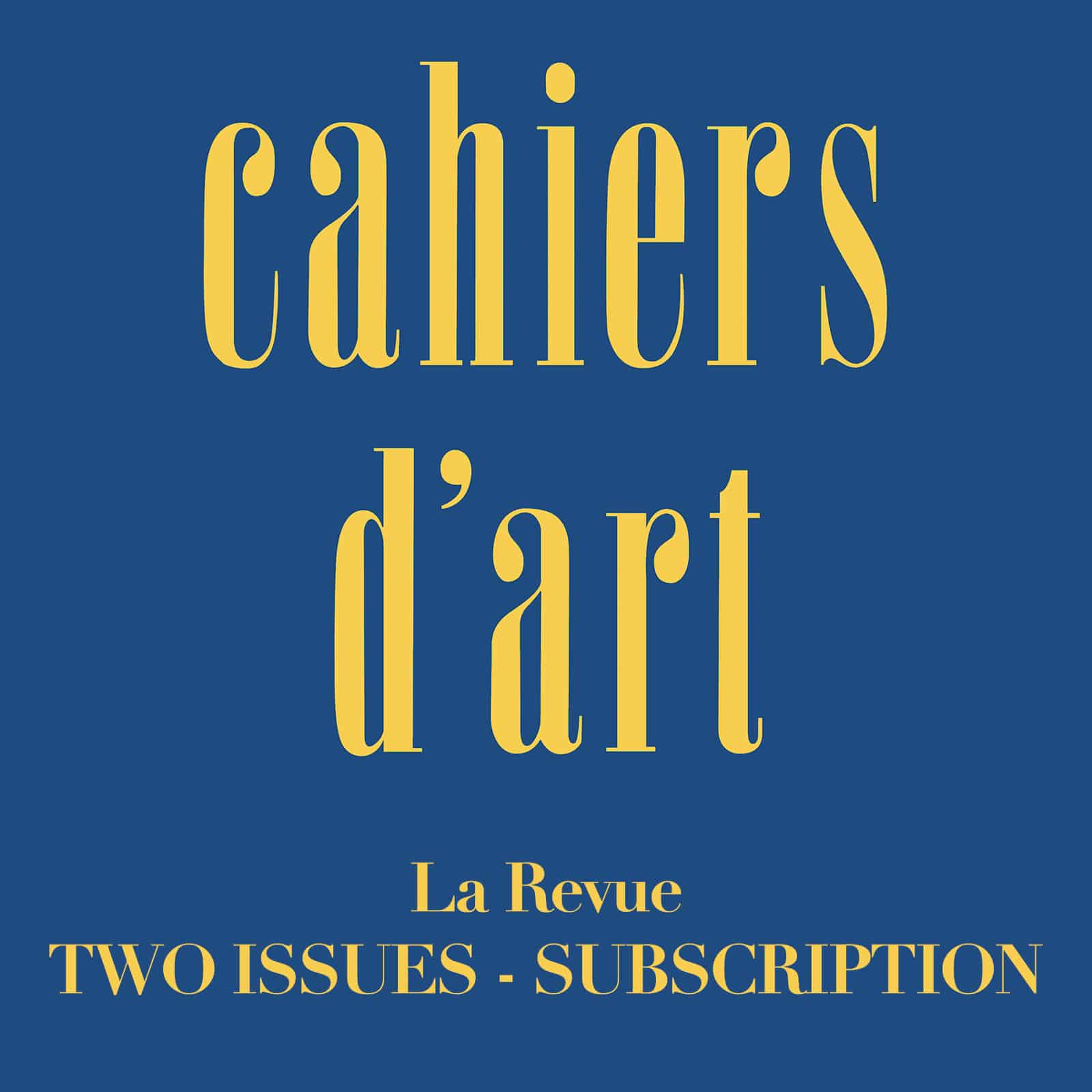 Cahiers d'art Subscription 2023