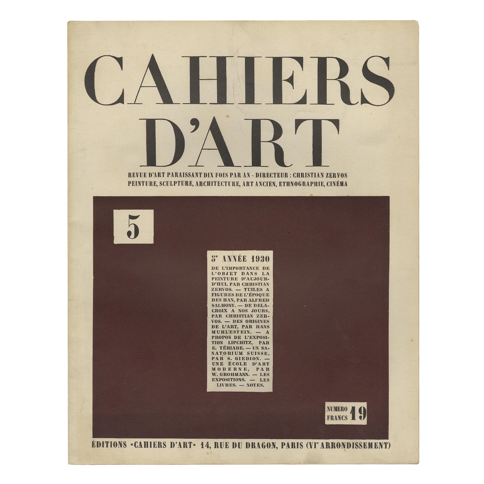 Cahiers d'Art 1930 N°5